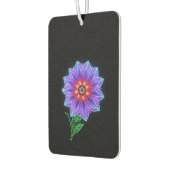 濃い背景にネオンマンダラの花 カーエアーフレッシュナー (左)