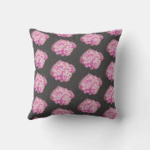 濃い背景に対するバイオレットアジア クッション (裏面)