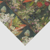 濃い背景に植物花 薄葉紙 (詳細)