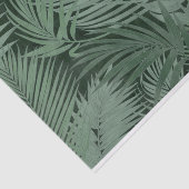 濃い背景に重離れねる緑のシダ 薄葉紙 (詳細)