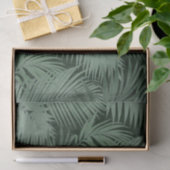 濃い背景に重離れねる緑のシダ 薄葉紙 (ギフト)