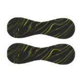 濃い背景に長い緑の波線 野球ボール (パネル)