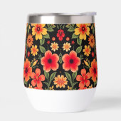 濃い背景カラフルの野生の花 (左面)