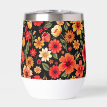 濃い背景カラフルの野生の花