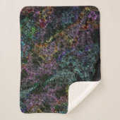 濃い色のテクスチャ、破壊または腐食したスポンジ シェルパブランケット (正面)