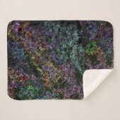 濃い色のテクスチャ、破壊または腐食したスポンジ シェルパブランケット (正面(横))