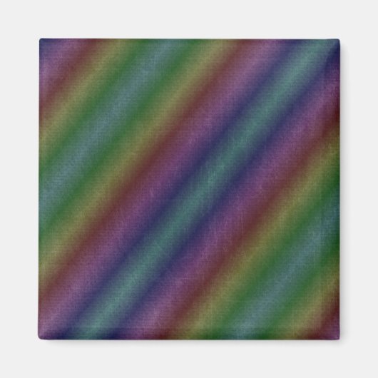 濃い色の枕ケースのストライプ マグネット (正面)