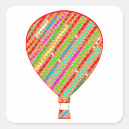 濃い色の芸術的吹きストライプ出し スクエアシール