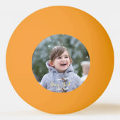 濃い色カスタムのビールでフォトグローを作成 卓球ボール (正面)