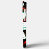 濃い色調と光沢に囲まれた白い花 Case-Mate iPhoneケース (裏面 / 左)