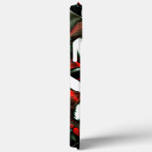 濃い色調と光沢に囲まれた白い花 Case-Mate iPhoneケース (裏面 / 右)