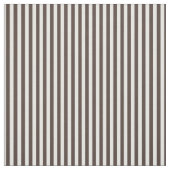 濃い茶色と白のストライプ ファブリック (見本)