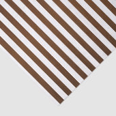 濃い茶色と白のストライプ 薄葉紙 (詳細)
