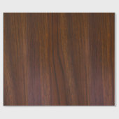 濃い茶色の木のテクスチャプリント ラッピングペーパー (フラット)