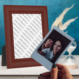 濃い茶色の木枠イメージフォトプラークの追加 フォトプラーク