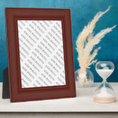 濃い茶色の木枠イメージフォトプラークの追加 フォトプラーク (側面)