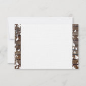 濃い茶色の木目が白く見えるフローラサンキューカード サンキューカード (裏面)