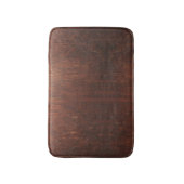 濃い茶色の木 バスマット (正面縦)