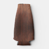 濃い茶色の木 ボトルクーラー (正面)