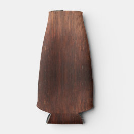 濃い茶色の木 ボトルクーラー