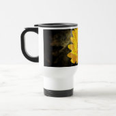 濃い茶色の背景の美しいひまわり トラベルマグ (左)