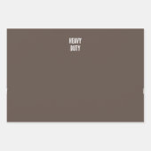 濃い茶色の重いデューティラッピング紙 ラッピングペーパーシート (正面2)