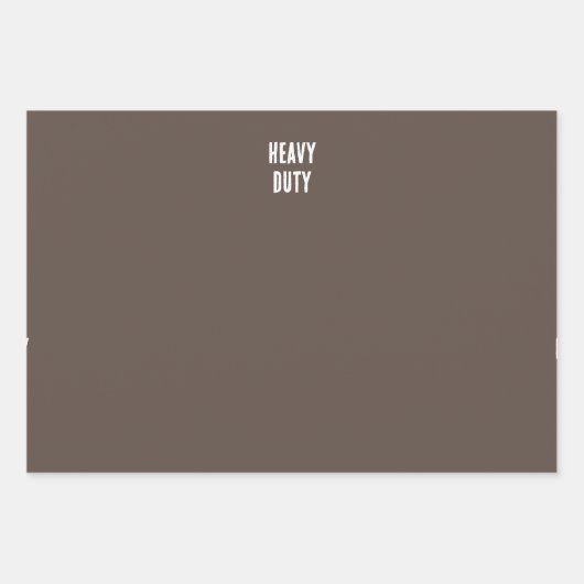 濃い茶色の重いデューティラッピング紙 ラッピングペーパーシート (正面)