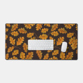 濃い茶色の離れ秋のオーク材 デスクマット (キーボード&マウス)