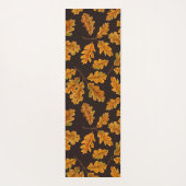 濃い茶色の離れ秋のオーク材 ヨガマット (裏面)