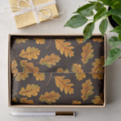 濃い茶色の離れ秋のオーク材 薄葉紙 (ギフト)