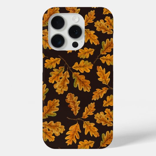 濃い茶色の離れ秋のオーク材 Case-Mate iPhoneケース (裏面)
