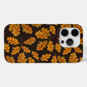 濃い茶色の離れ秋のオーク材 Case-Mate iPhoneケース (裏面 (横))