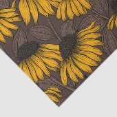 濃い茶色の黄色い円錐花序 薄葉紙 (詳細)