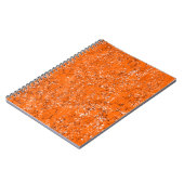 濃い茶色グランジの背景白黒オレンジo ノートブック (左側)