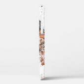 濃い茶色グランジの背景白黒オレンジo Case-Mate iPhoneケース (裏面 / 左)