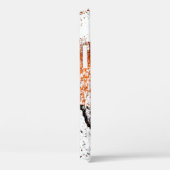 濃い茶色グランジの背景白黒オレンジo Case-Mate iPhoneケース (裏面 / 右)