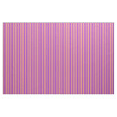 濃い蘭と明るいサケの色の線 ファブリック (ヤード)