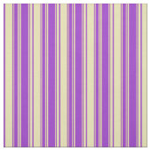 濃い蘭と黄褐色の線のパターン ファブリック (見本)