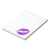 濃い蘭の唇 ノートパッド (回転)