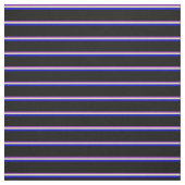 濃い蘭、タン、青、黒の線 ファブリック (見本)