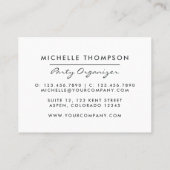 濃い虹色バルーンイベントコーディネータースクエア 名刺 (裏面)