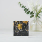 濃い虹色バルーンパーティープランナー スクエア名刺 (スタンド正面)