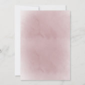 濃い赤いバラ結婚の花 招待状 (裏面)