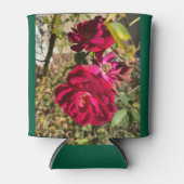 濃い赤いバラ 缶クーラー (正面)