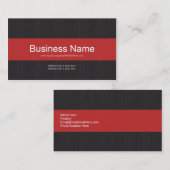 濃い赤いプロフェッショナル名刺 名刺 (正面/裏面)