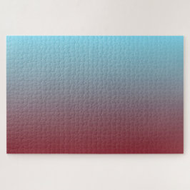 濃い赤から淡い青へ滑らかな水平グラデーション ジグソーパズル