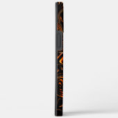 濃い赤から茶色のツイスト円の繰り返し Case-Mate iPhoneケース (裏面 / 右)