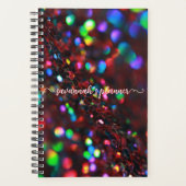 濃い赤きらめく プランナー手帳 (正面)