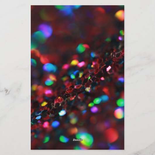 濃い赤きらめく 便箋 (裏面)