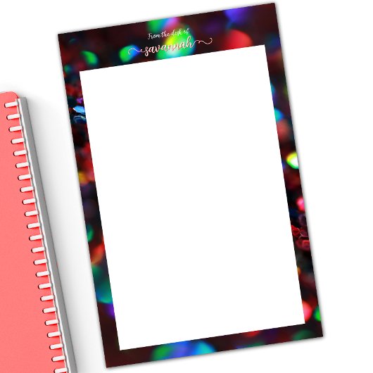 濃い赤きらめく 便箋